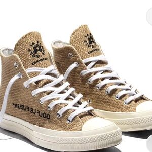 GOLF le FLEUR* x Converse Chuck Taylor Burlap fabric weave